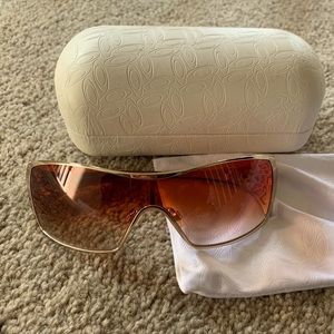 Oakley gold frame sunglasses